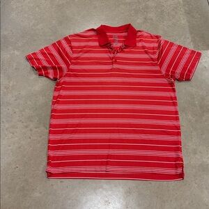 Old Navy Red Striped Polo Shirt